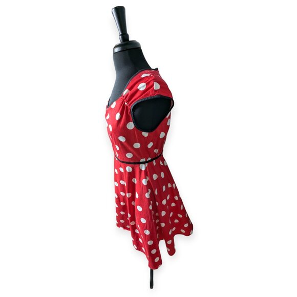 Disney Parks Dress Shop Minnie Mouse Red & White Polka Dot Dress Size Medium - Picture 5 of 16